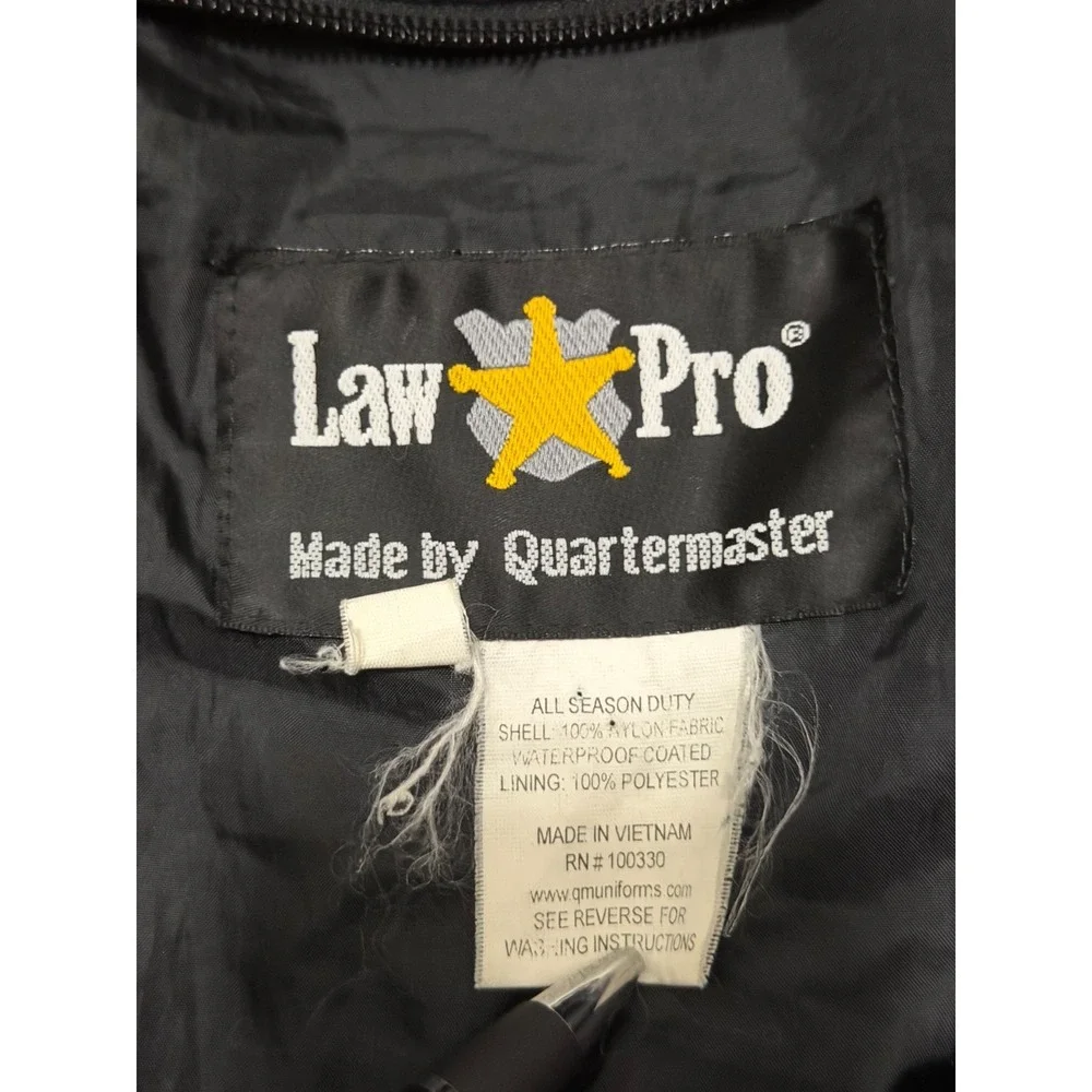 Law Pro Quartermaster Jacket Mens 2XL Tactical Waterproof Duty Black